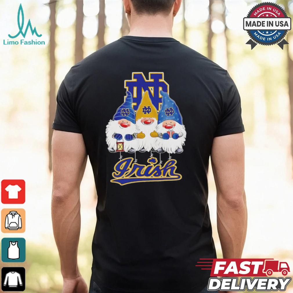 Merry Christmas Gnomies fans of Notre Dame Fighting Irish shirt Merry Christmas Gnomies fans of Notre Dame Fighting Irish shirt