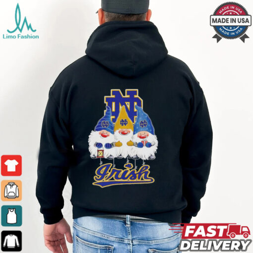 Merry Christmas Gnomies fans of Notre Dame Fighting Irish shirt