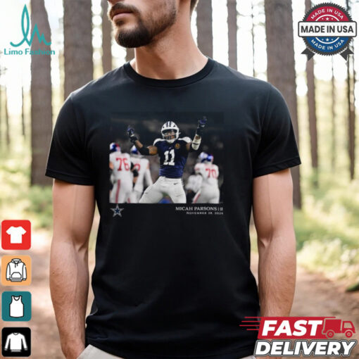 Micah Parsons Dallas Cowboys NFL Flash Features Week 13 November 28 2024 t shirt