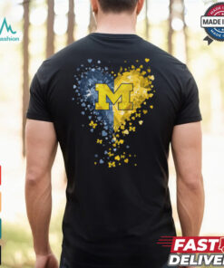 Michigan Wolverines Crystal Heart Shirt
