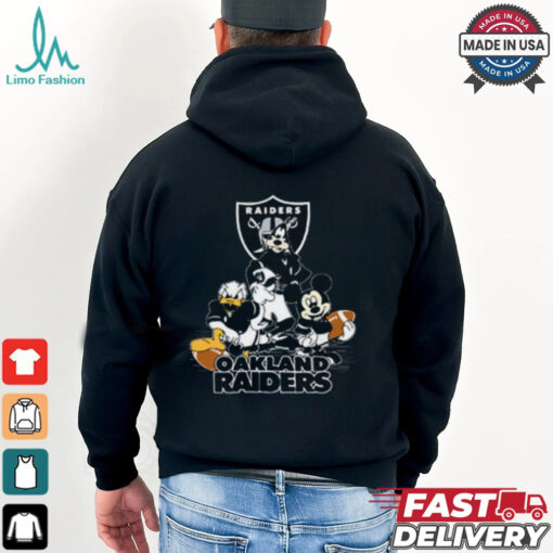 Mickey Friends Oakland Raiders Game Day Football Shirt