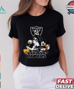 Mickey Friends Oakland Raiders Game Day Football Shirt