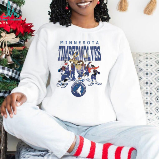 Minnesota Timberwolves Looney Tunes characters NBA basketball shirt