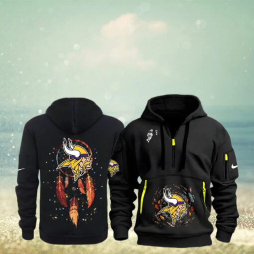 Minnesota Vikings Native American Heritage Month Quarter Zip Hoodie