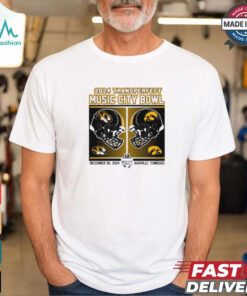 Mizzou Tigers Vs Iowa Hawkeyes 2024 Transperfect Champion Music City Bowl Football Helmet Dec 30 2024 t shirt
