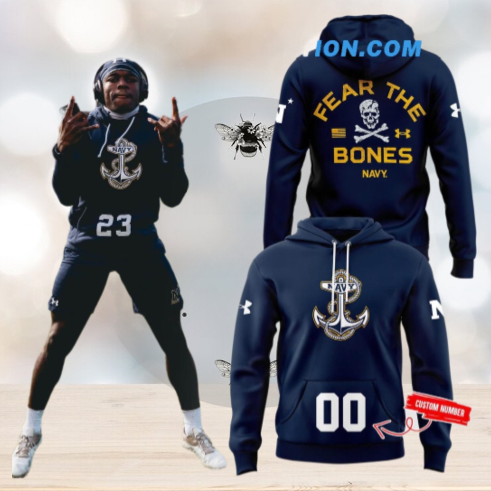 Navy Football Tyler Bradley Fear The Nones Hoodie