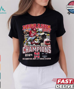 Nebraska Cornhuskers Mascot Pinstripe Bowl Champions 2024 Shirt