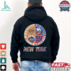 New York Knicks x New York Mets x New York Giants x New York Islanders Circle Logo Shirt