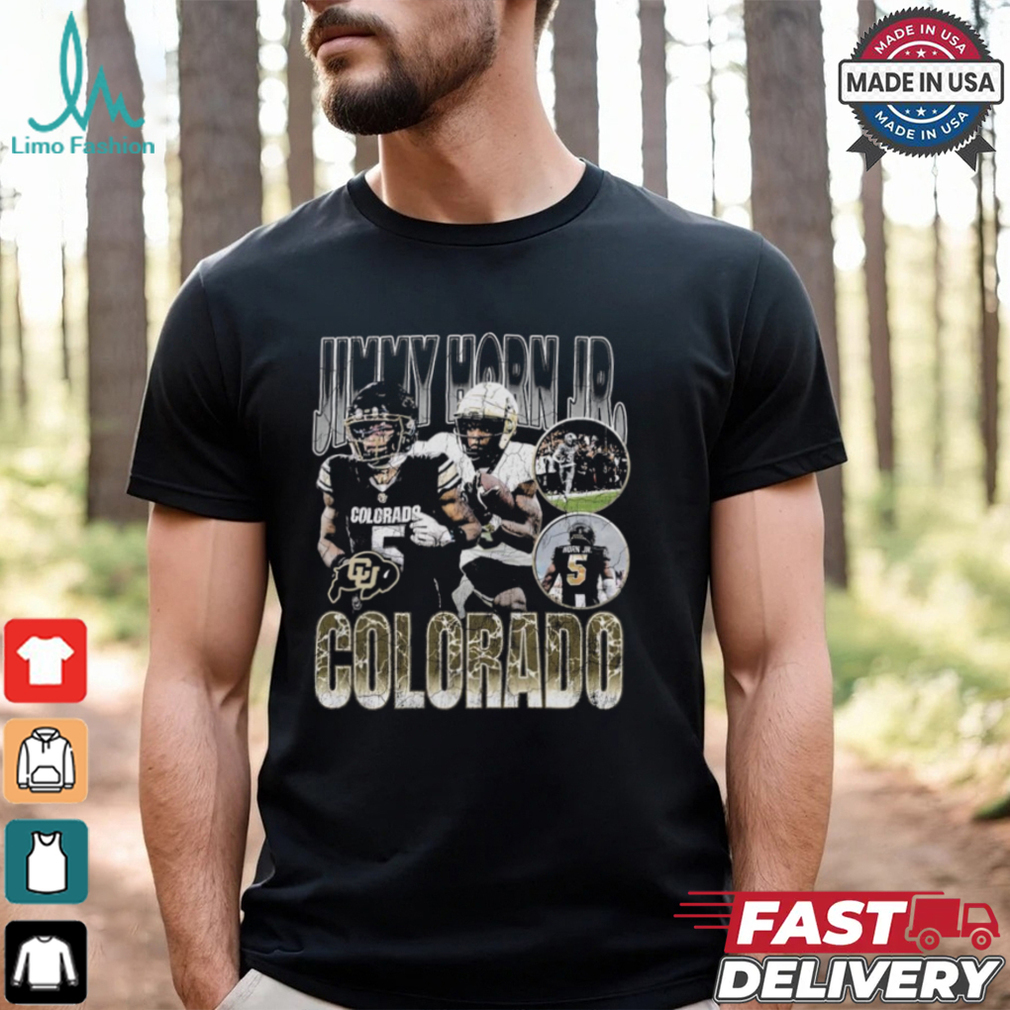 Official Jimmy Horn Colorado Buffaloes Football 90s Graphic t shirt Official Jimmy Horn Colorado Buffaloes Football 90s Graphic t shirt