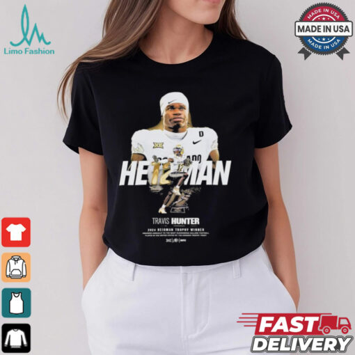 Official Travis Hunter 2024 Heisman Trophy Award Winner Shirt