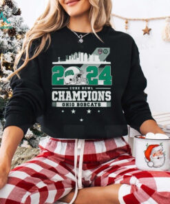 Ohio Bobcats Celebrating Staff DNA Cure Bowl 2024 Champions T Shirt