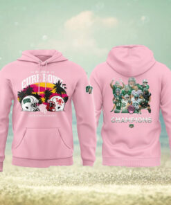 Ohio Bobcats Cure Bowl Champions 2024 Pink Hoodie