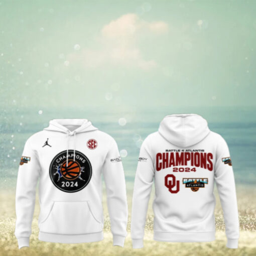 Oklahoma Sooners 2024 Battle 4 Atlantis Champions Hoodie