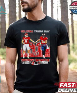 Oklahoma Sooners Saturdays Tampa Bay Buccaneers Sundays Deion Burks and Baker Mayfield shirt