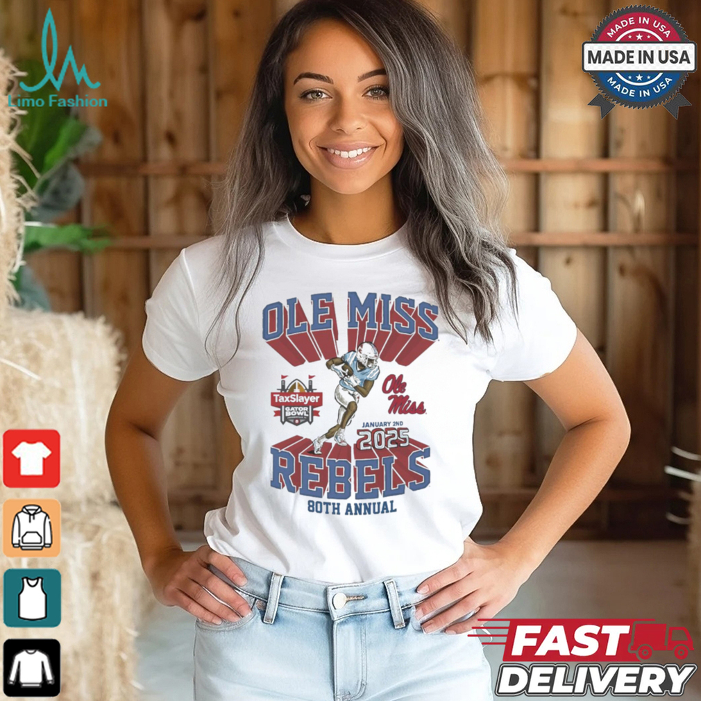 Ole Miss 80th Annual 2025 Gator Bowl Game Day Shirt Ole Miss 80th Annual 2025 Gator Bowl Game Day Shirt