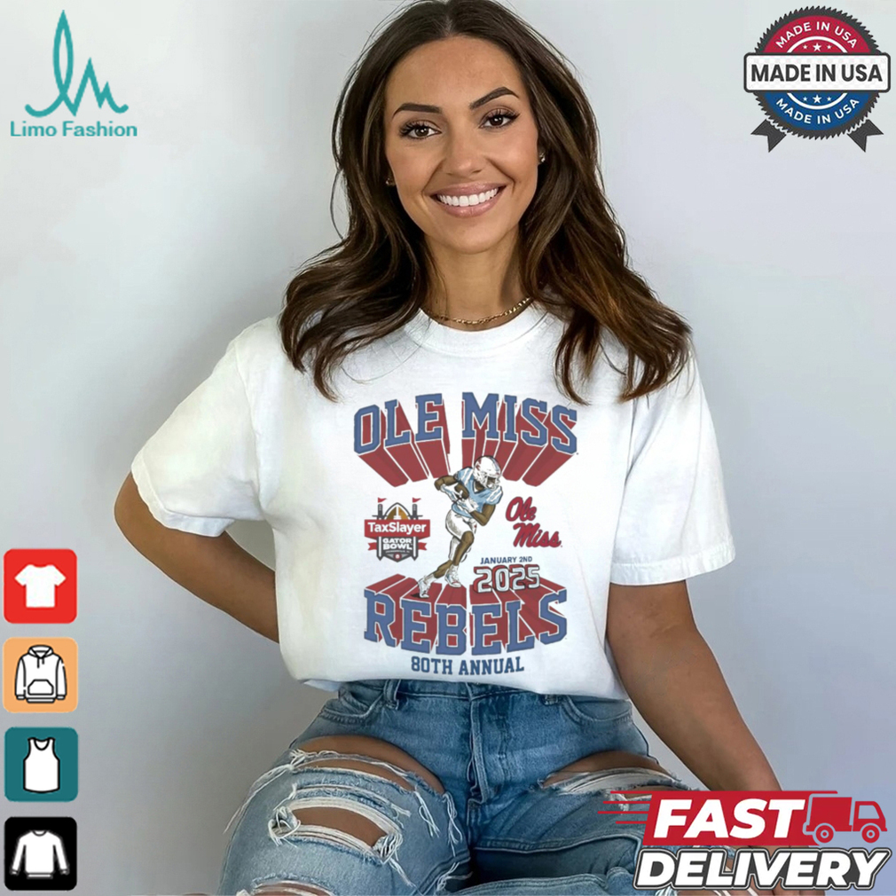 Ole Miss 80th Annual 2025 Gator Bowl Game Day Shirt Ole Miss 80th Annual 2025 Gator Bowl Game Day Shirt