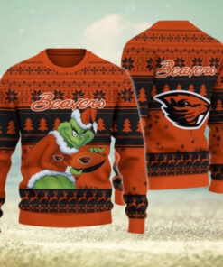 Oregon State Beavers Grinch Ugly Christmas Sweater