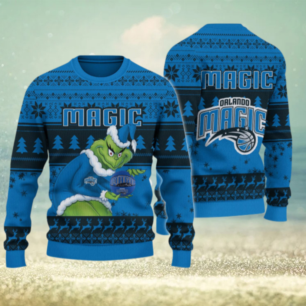 Orlando Magic Grinch Christmas Ugly Sweater Orlando Magic Grinch Christmas Ugly Sweater