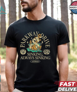 Parkway Drive Sinking Always Sinking Boneyards Anchor 20 Years T shirt