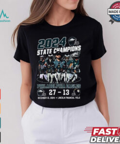 Philadelphia Eagles 2024 State Pennsylvania Champions Beat Steelers T Shirt