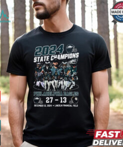 Philadelphia Eagles 2024 State Pennsylvania Champions Beat Steelers T Shirt