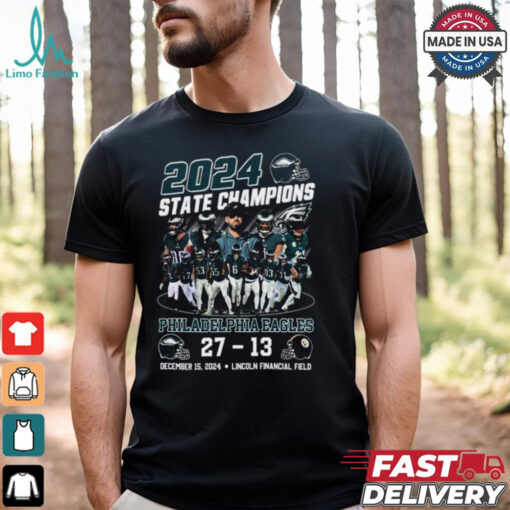 Philadelphia Eagles 2024 State Pennsylvania Champions Beat Steelers T Shirt