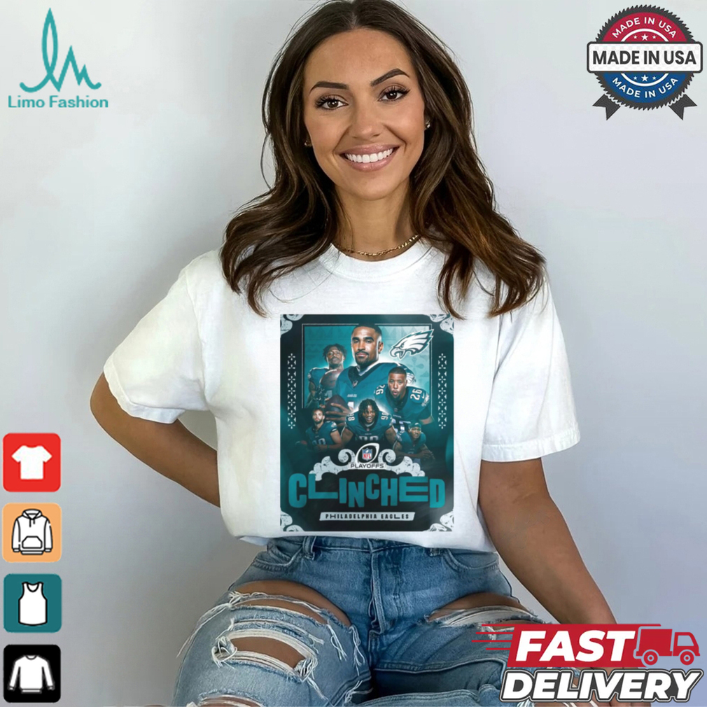 Philadelphia Eagles Clinched NFL Playoff 2024 Easy To Celebrate Poster t shirt Philadelphia Eagles Clinched NFL Playoff 2024 Easy To Celebrate Poster t shirt