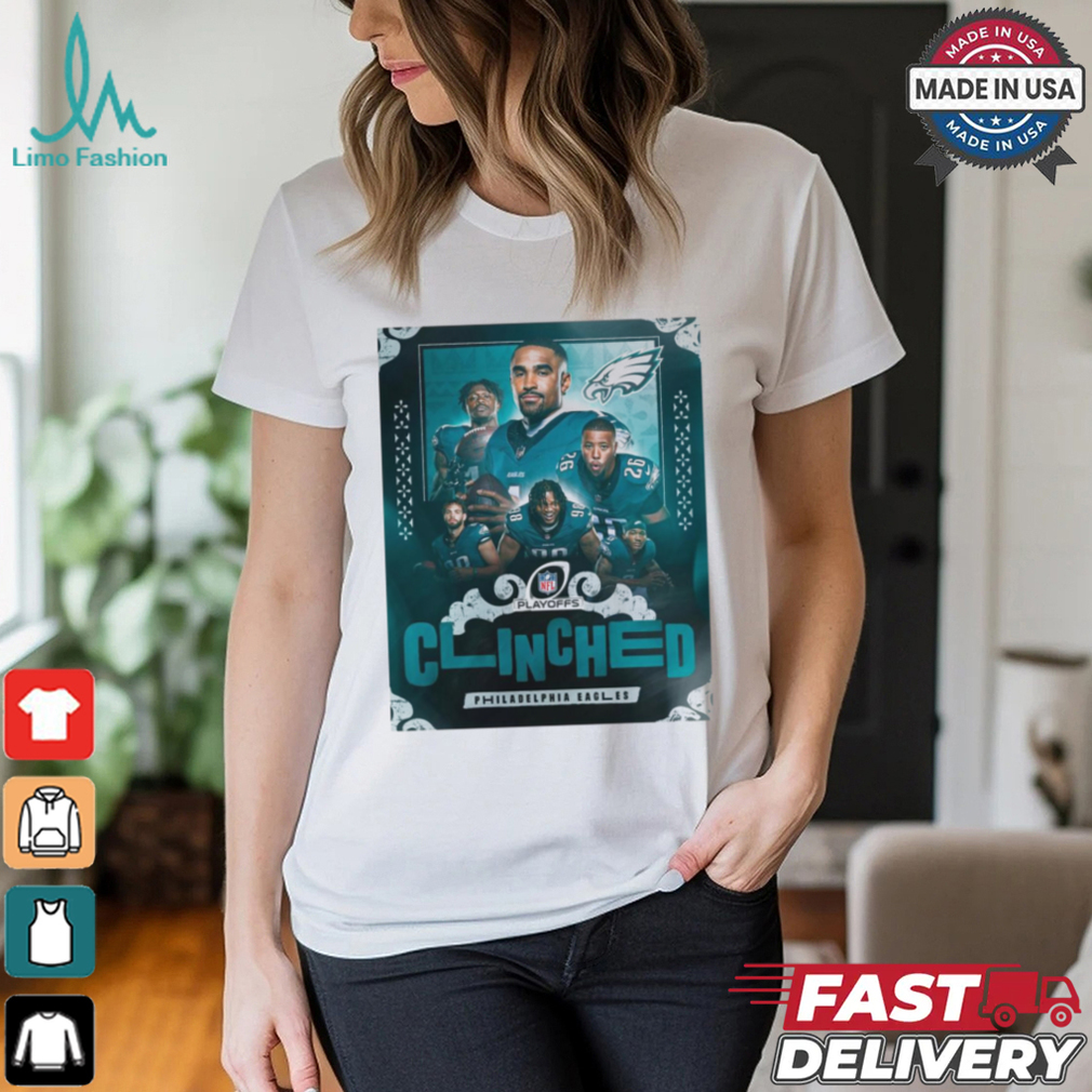 Philadelphia Eagles Clinched NFL Playoff 2024 Easy To Celebrate Poster t shirt Philadelphia Eagles Clinched NFL Playoff 2024 Easy To Celebrate Poster t shirt