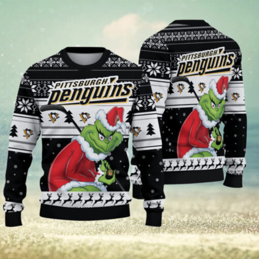 Pittsburgh Penguins Grinch Christmas Ugly Sweater