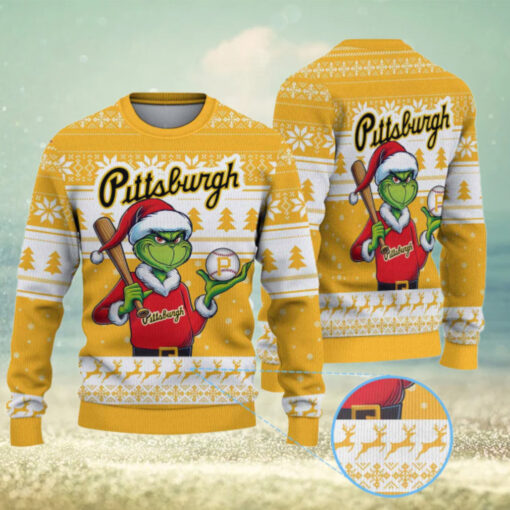 Pittsburgh Pirates Funny Grinch Christmas Sweater