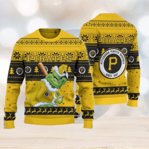 Pittsburgh Pirates Grinch Christmas Ugly Sweater