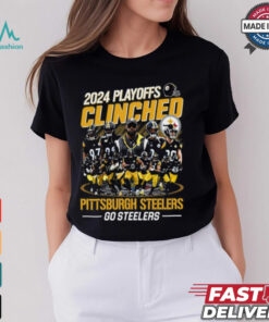 Pittsburgh Steelers 2024 Playoffs Clinched Go Steelers T Shirt