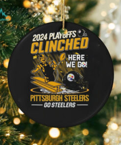 Pittsburgh Steelers 2024 Playoffs Clinched Here We Go T Shirt