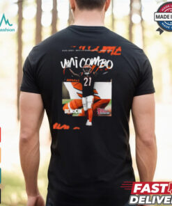 Poster Black Jersey White With Orange Stripes Orange Socks Uni Combo Cincinnati Bengals Vs Denver Broncos NFL Football t shirt