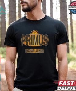 Primus Brown Album Shirt - A distinctive and bold T-shirt inspired by Primus' iconic *Brown Album*. Perfect for fans of the band who want to showcase their love for this unique and experimental album in a stylish way.