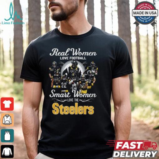 Real Women Love Football Smart Women Love The Steelers 2024 Shirt
