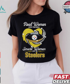 Real Women Love Football Smart Women Love The Steelers 2024 T Shirt