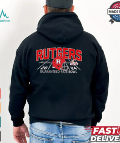 Rutgers Scarlet Knights 2024 Guaranteed Rate Bowl helmet shirt