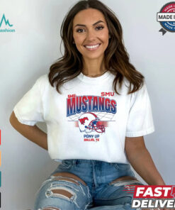 SMU Mustangs Football Helmet Grid Pony Up Dallas TH t shirt