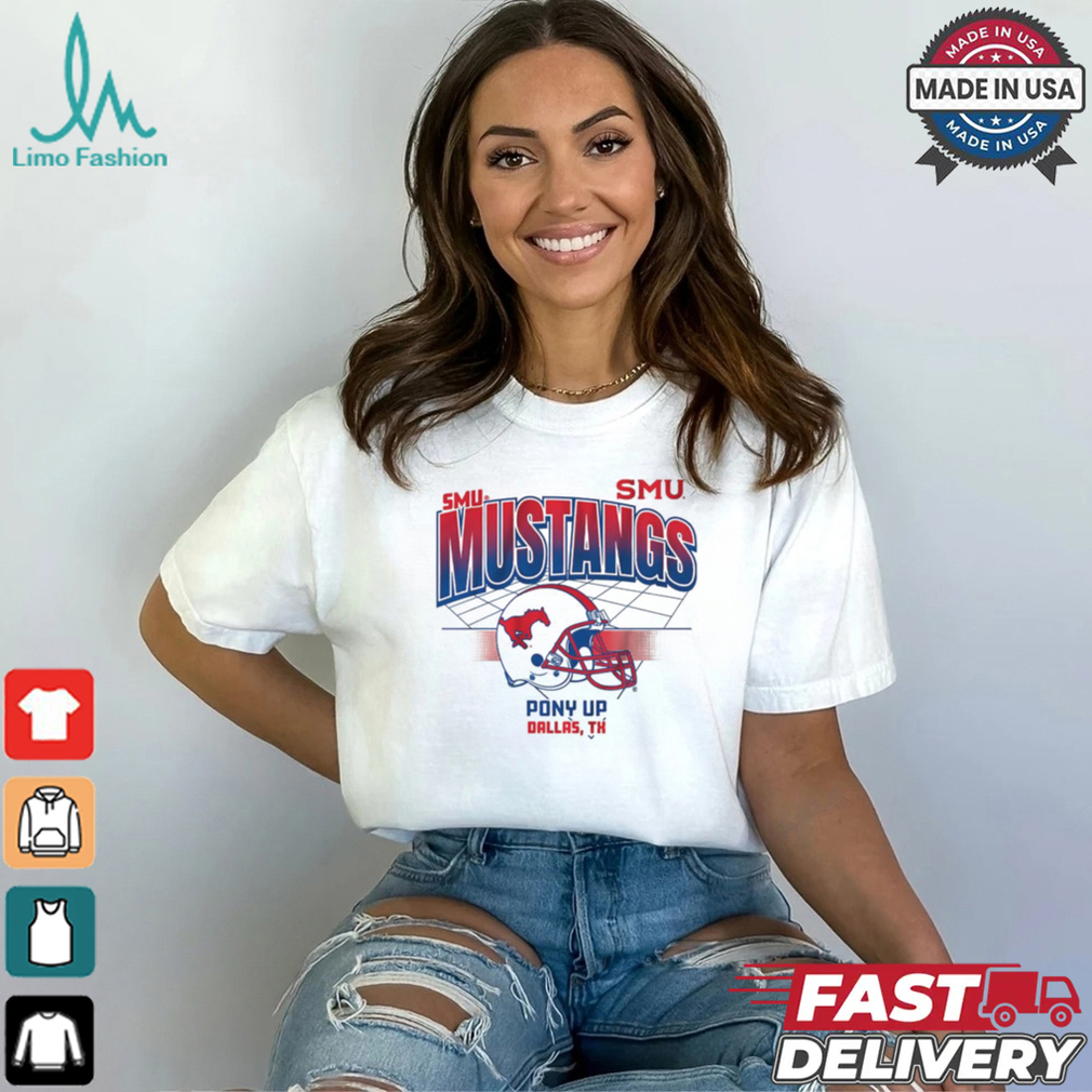 SMU Mustangs Football Helmet Grid Pony Up Dallas TH t shirt SMU Mustangs Football Helmet Grid Pony Up Dallas TH t shirt