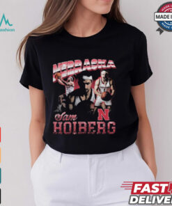 Sam Hoiberg Nebraska Cornhuskers 90s Retro Graphic t shirt