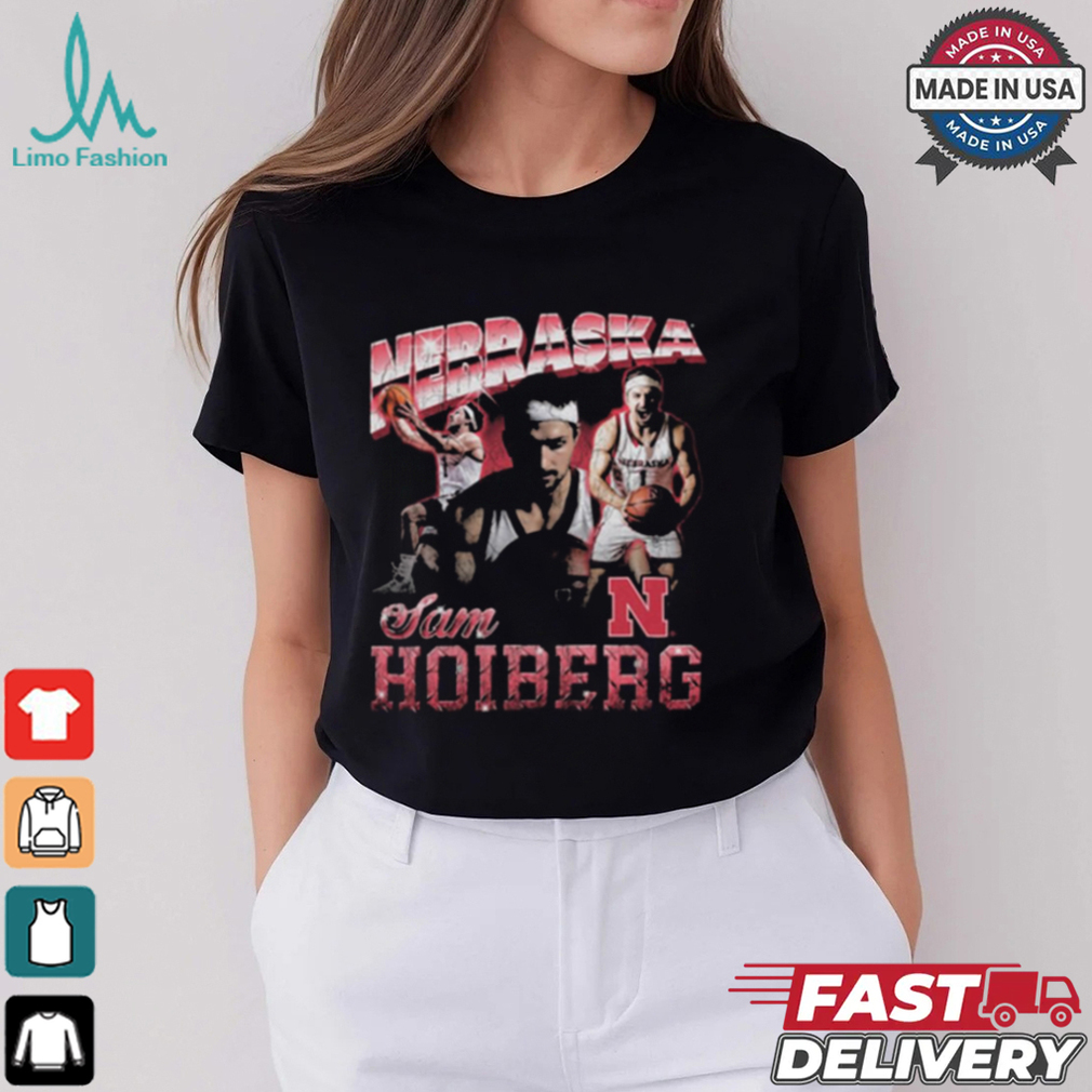 Sam Hoiberg Nebraska Cornhuskers 90s Retro Graphic t shirt Sam Hoiberg Nebraska Cornhuskers 90s Retro Graphic t shirt