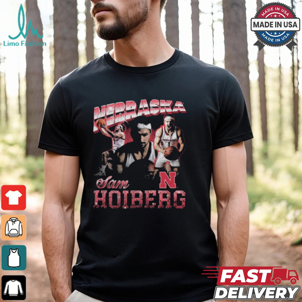 Sam Hoiberg Nebraska Cornhuskers 90s Retro Graphic t shirt Sam Hoiberg Nebraska Cornhuskers 90s Retro Graphic t shirt