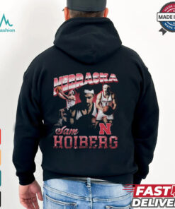 Sam Hoiberg Nebraska Cornhuskers 90s Retro Graphic t shirt