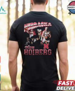 Sam Hoiberg Nebraska Cornhuskers 90s Retro Graphic t shirt