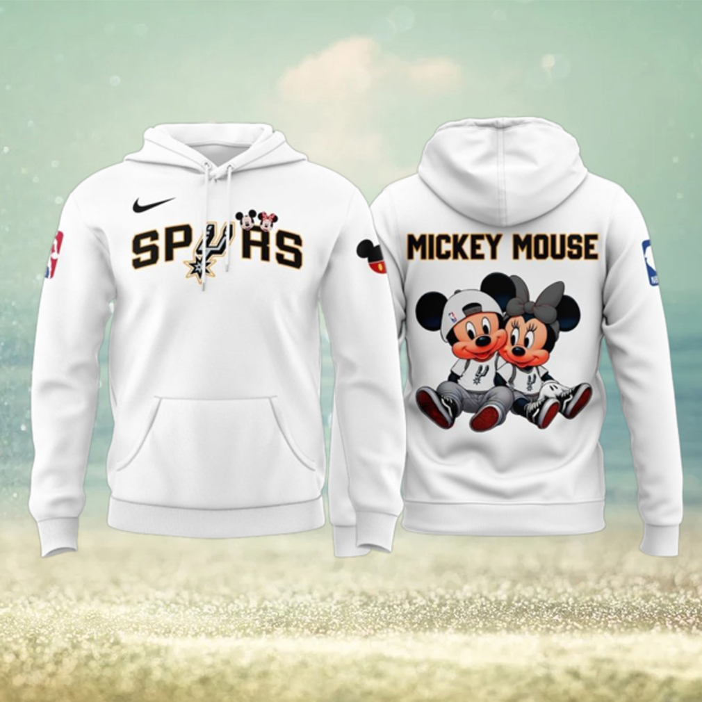 San Antonio Spurs Mickey Mouse at Dunk The Halls Game Hoodie 1 San Antonio Spurs Mickey Mouse at Dunk The Halls Game Hoodie 1