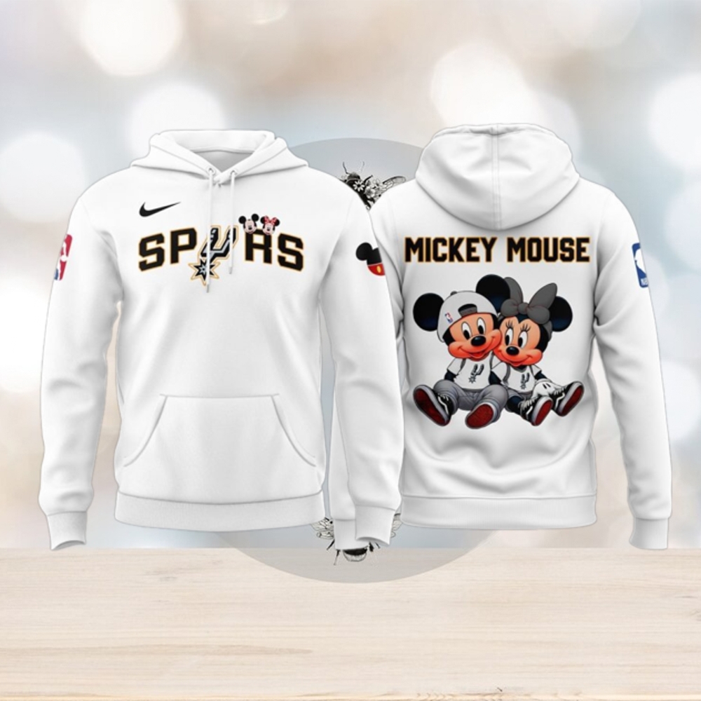 San Antonio Spurs Mickey Mouse at Dunk The Halls Game Hoodie 1 San Antonio Spurs Mickey Mouse at Dunk The Halls Game Hoodie 1