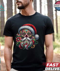 Santa Claus Mexican Sugar Skull Christmas Shirt