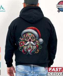 Santa Claus Mexican Sugar Skull Christmas Shirt