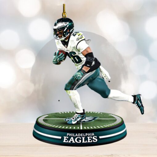 Saquon Barkley Eagles Christmas Ornament